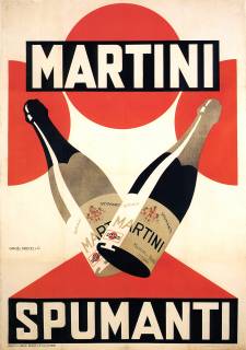 Martini Spumanti - bozzetto pubblicitario per la “Martini & Rossi”