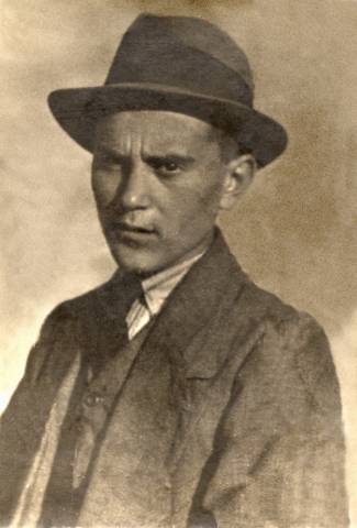 Virginio Bianchi giovinetto in una fotografia restaurata del 1916 circa