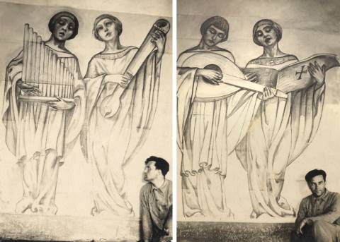 Virginio Bianchi e i suoi Angeli Cantori fotografia degli anni '20