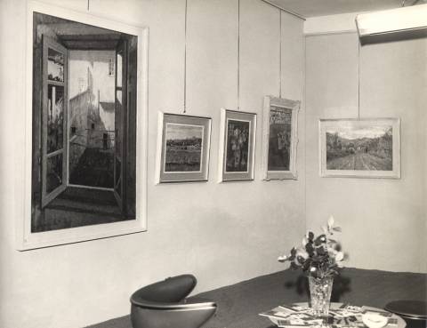 Sala di una mostra personale di Virginio Bianchi fotografia degli anni ‘60