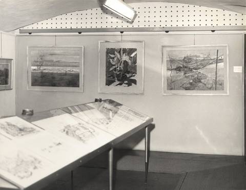 Sala di una mostra personale di Virginio Bianchi fotografia degli anni ‘60