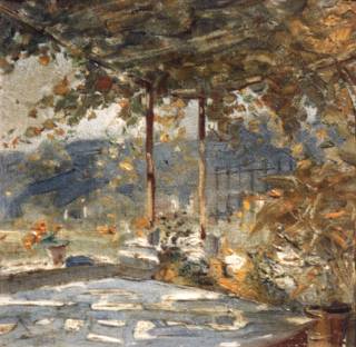 Paesaggio con pergola - anni '20