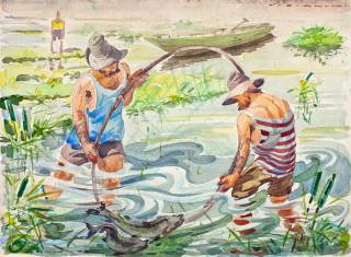 Pescatori in padule